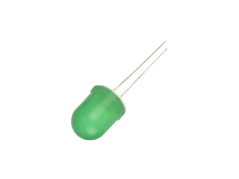 Do vyprodání zásob - LED dioda 8mm, zelená, L-793GD
