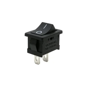 Kolébkový spínač SPST, ON-OFF, 250V/6A, černý | Nejlepší cena