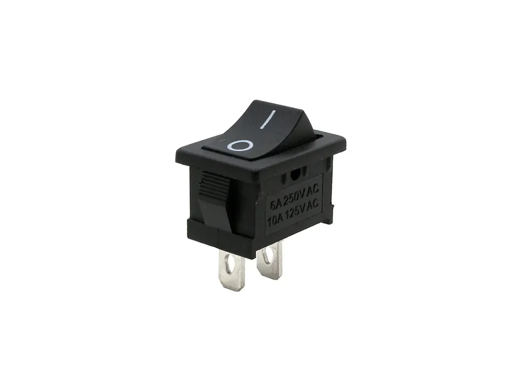 Kolébkový spínač SPST, ON-OFF, 250V/6A, černý | Nejlepší cena