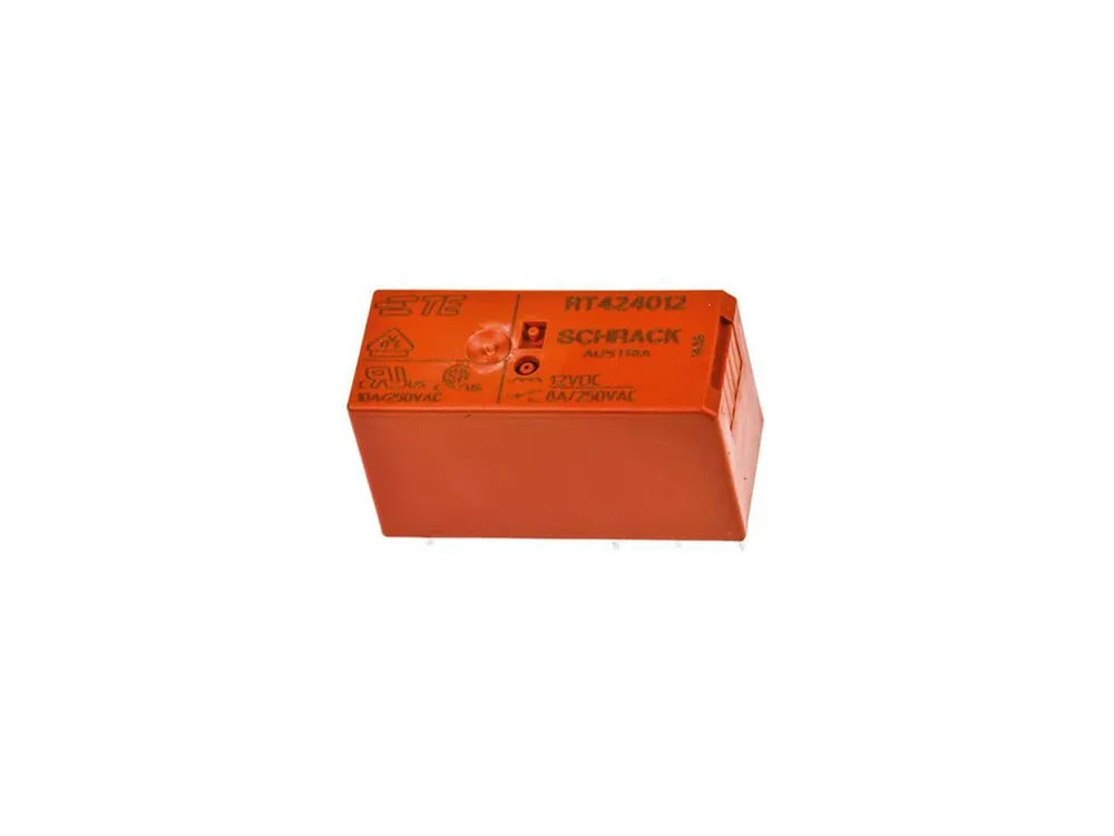 Jen pár kusů - Relé 12V DC, SPDT, 16A, Schrack RT314012