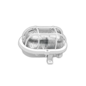 Svítidlo OVÁL 60W E27 IP54 bílá - Outlet