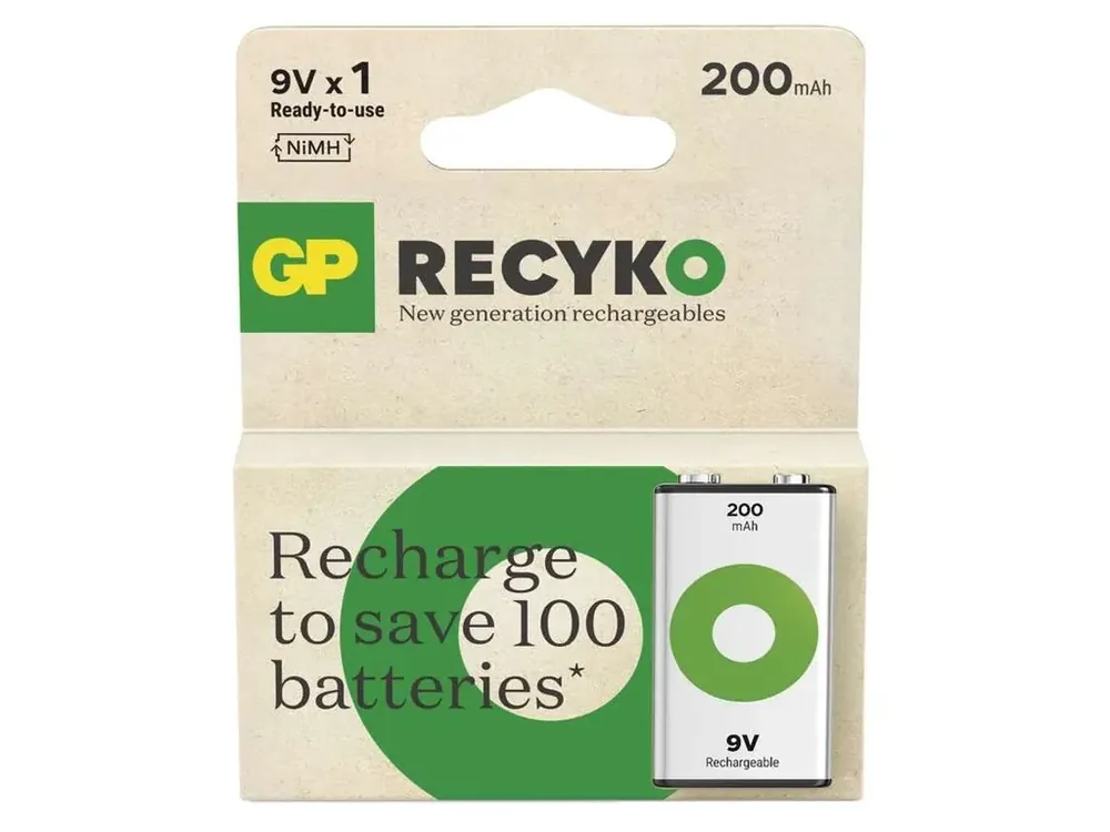 Super cena - Nabíjecí baterie GP ReCyko 200 (9V)
