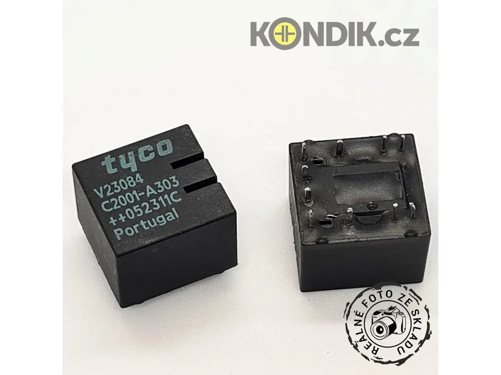 Automobilové relé 12V DC, SPDT 2x, 20A, TE V23084-C2001-A303 - Nový produkt