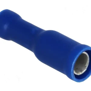 Poslední příležitost - Faston 4mm zásuvka límec modrý