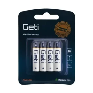 Kupte dnes - Alkalická baterie AAA (LR03) Geti, 4ks