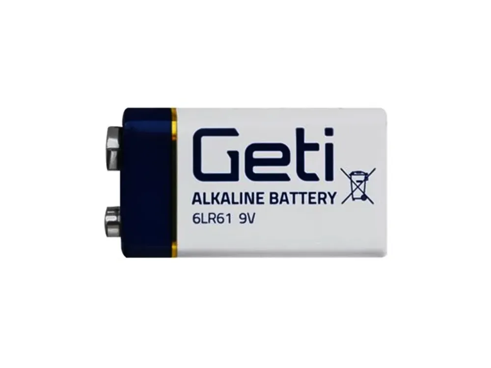 Alkalická baterie 9V (6LR61) Geti - Velmi populární