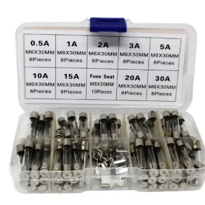 Sada skleněných pojistek 6x30mm, 72ks | Kupte nyní