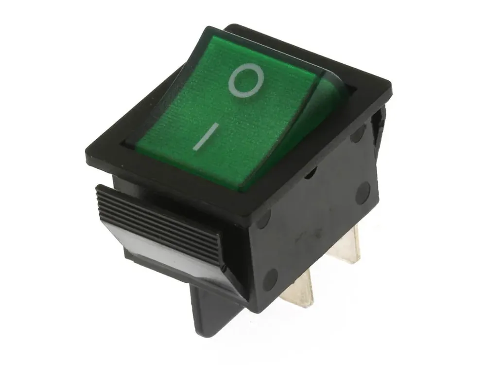 Poslední kus - Kolébkový spínač DPST, ON-OFF, IRS-201-1C3D-G/B