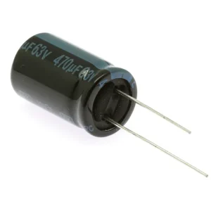 Přímo z továrny - Elektrolytický kondenzátor 470uF 63V 12.5x20mm RM5mm 105°C