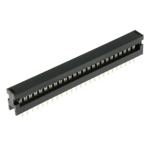 Speciální cena - Konektor IDC pro ploché kabely, samořezný, 50 pinů (2x25), rozteč 2.54mm, do DPS, přímý