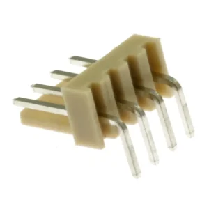 Konektor se zámkem, 4 piny (1x4), do DPS, RM2.54mm, úhlový 90°, pozlacený | Jen tento týden
