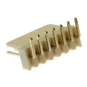 Konektor se zámkem, 7 pinů (1x7), do DPS, RM2.54mm, úhlový 90°, pozlacený - Rychlá expedice