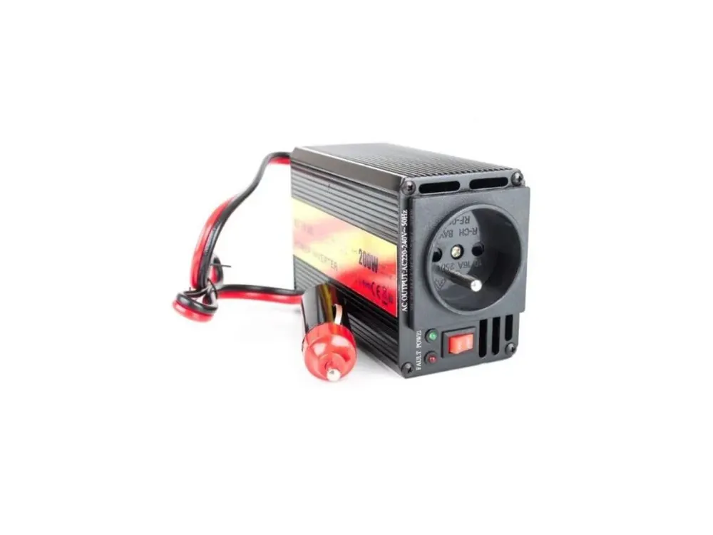 Špičkový produkt | Carspa CAR201 měnič napětí 12V/230V 200W s USB