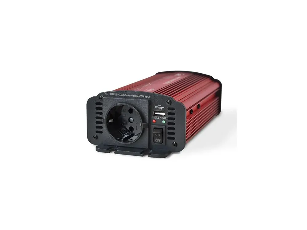 Snadné objednání | Geti GPI612 měnič napětí 12V/230V 600W USB Schuko