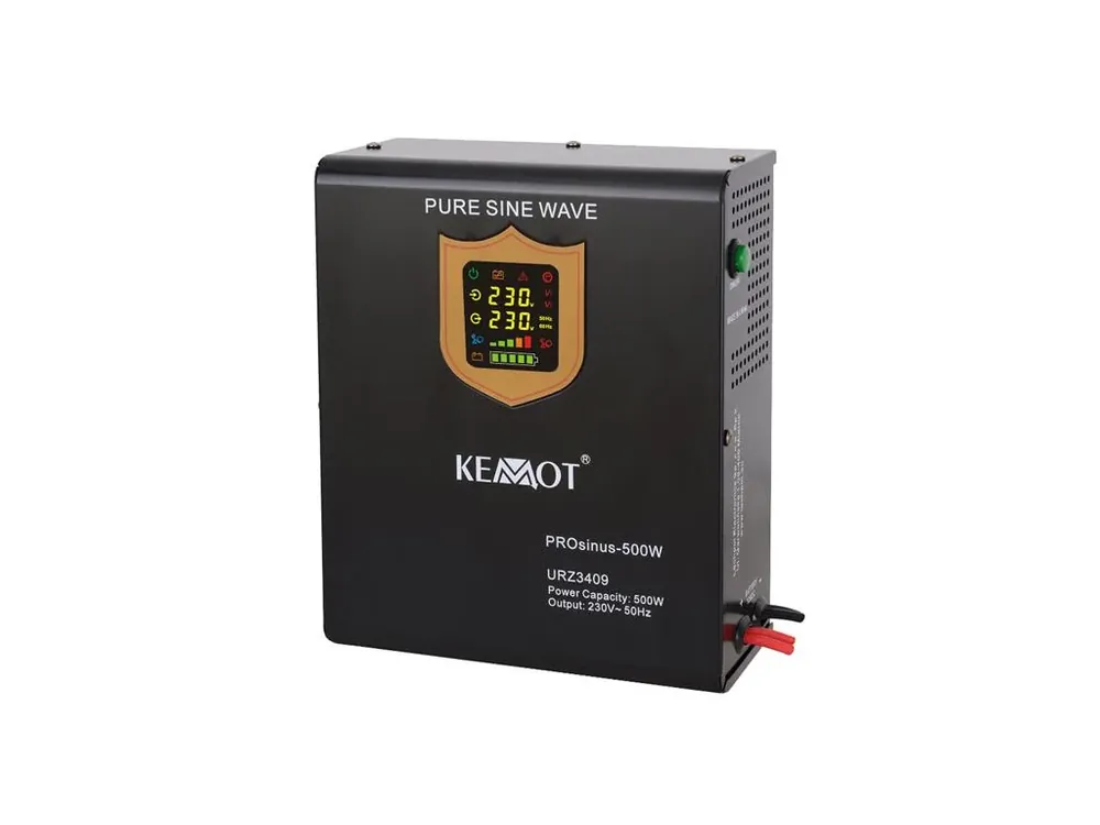 Ušetřete nyní - KEMOT PROsinus-800 záložní zdroj 12V 230V 800VA 500W Black nástěnný