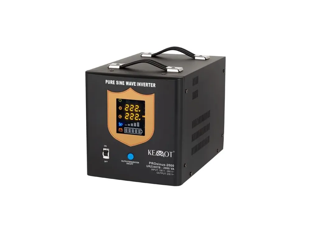 KEMOT PROsinus-2000 záložní zdroj 12V 230V 2000VA 1200W Black | Bezpečný nákup