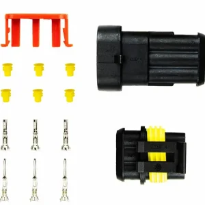 Sada voděodolného konektoru Superseal 1.5, 3-pin (samec+samice) - Snadné objednání