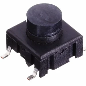 Akční sleva - Tlačítkový spínač SPST-NO, OFF-(ON), 9,1x9,1x8,6mm, APEM 3ESH9R-08.6