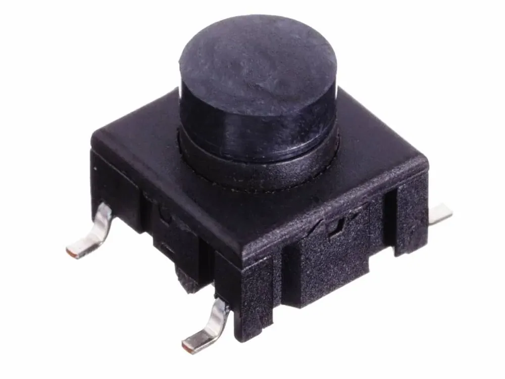 Akční sleva - Tlačítkový spínač SPST-NO, OFF-(ON), 9,1x9,1x8,6mm, APEM 3ESH9R-08.6