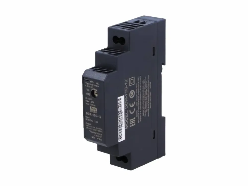 Mean Well DDR-15G-12 DC/DC měnič na DIN lištu - Objednat nyní