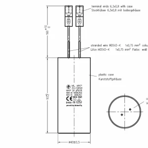 Rychlá expedice | Motorový rozběhový kondenzátor 30uF 285V Hydra ML MKP