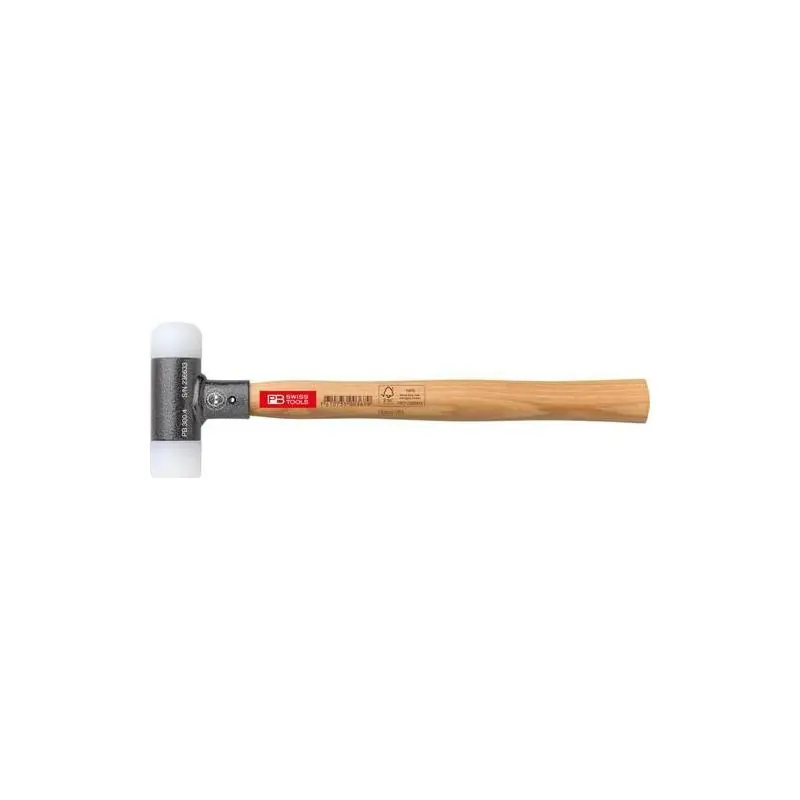 Kladivo s měkkým povrchem a dřevěnou rukojetí, bez odskoku 32 mm, PB Swiss Tools, PB 300.3 | Nejprodávanější