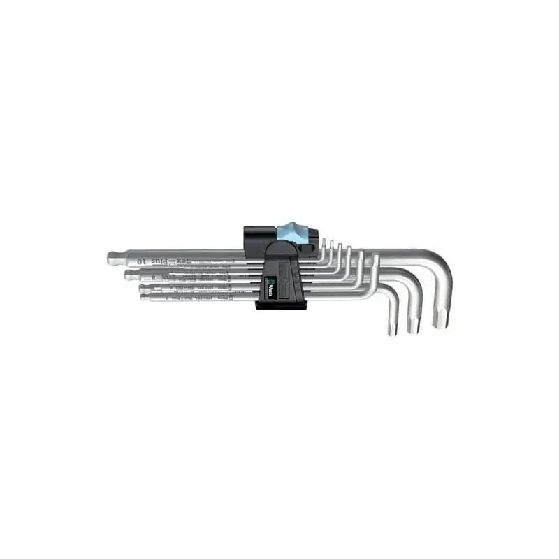 Sada klíčů zástrčných inbusových, vel. 1,5-10 mm, 9 ks, nerez, WERA Hex-Plus 022720 | Speciální nabídka