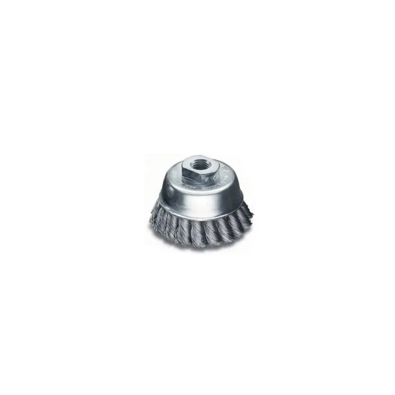 Snadný nákup | Hrncový kartáč copánkový D65, M14x2, drát 0,5mm, ocel, Lessmann 482.217