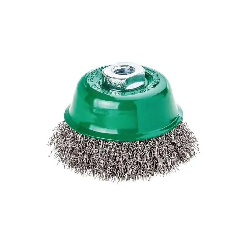 Kartáč hrncový LESSMANN z nerezové oceli vlnitý 65x0,35 mm - Akční cena