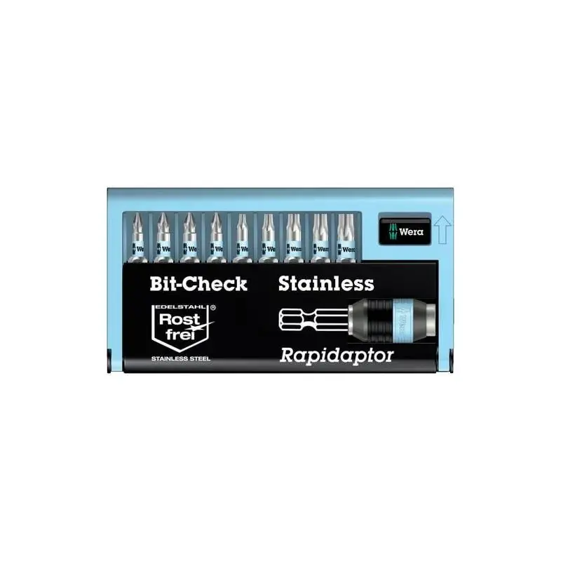 Mezi nejprodávanějšími | Sada bitů Bit-Check 10 Stainless 1, Wera 05071110001