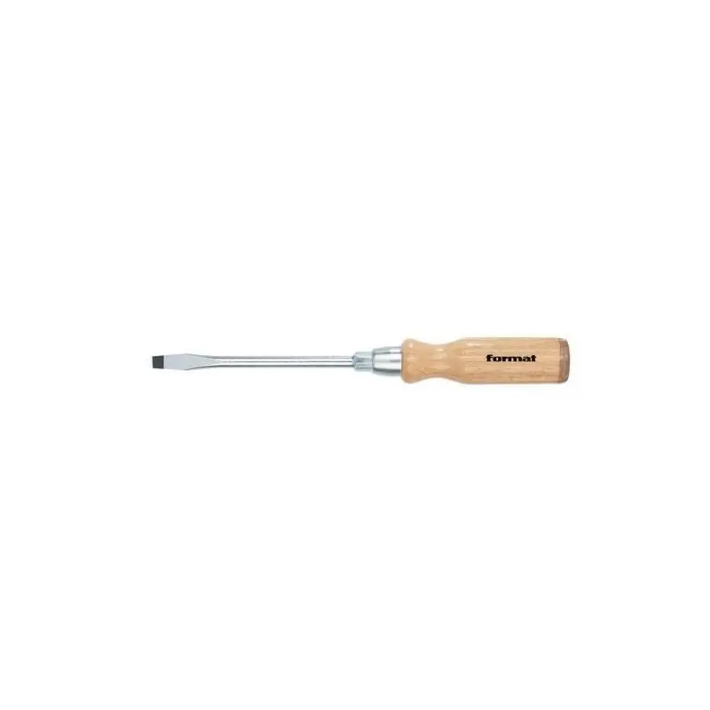 Bezpečná platba | Šroubovák plochý s dřevěnou rukojetí 3,5x0,6x 90 mm Format