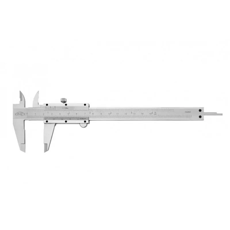 Posuvné měřítko KINEX 150 mm, 0,05 mm, aretace šroubkem, mm+inch, ČSN 25 1238, DIN 862 - Expresní doručení
