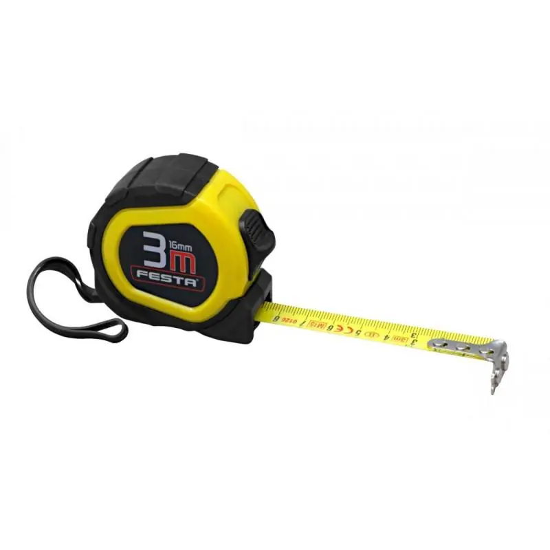 Svinovací metr FESTA 10m - pogumovaný s magnetem - Ušetřete