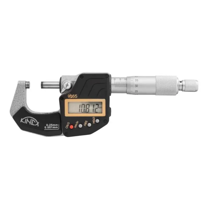 Výhodná nabídka | Digitální mikrometr třmenový KINEX ABSOLUTE ZERO, 75-100 mm, 0,001mm, DIN 863, IP 65