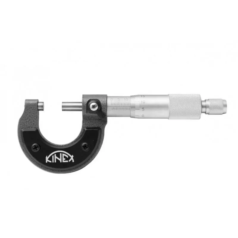 Mikrometr třmenový KINEX 0-25 mm/0,01mm, ČSN 25 1420, DIN 863 - Čerstvá novinka
