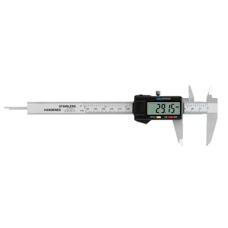 Digitální posuvné měřítko pro leváky KINEX, 200/50 mm, DIN 862 | Prémiová kvalita