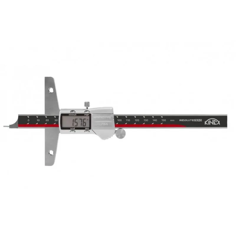 Hloubkoměr digitální bez nosu, kulatá jehla KINEX 150 mm, 0,01, DIN 862 - Žádaný produkt