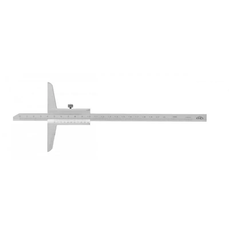 Nově v nabídce - Hloubkoměr bez nosu KINEX 200 mm, 0,02mm, ČSN 25 1280, DIN 862