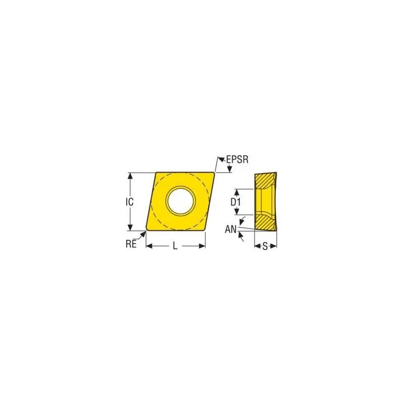 Skvělá nabídka - CCGT0602005-F1 CP500 Destičky (VBD) pro soustružení ISO-S