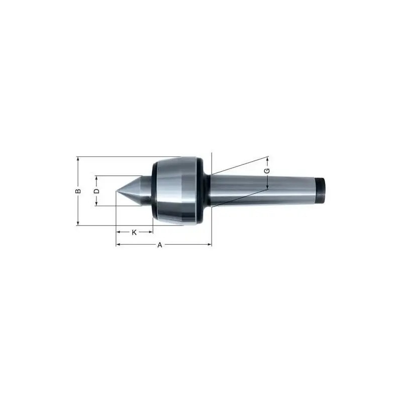 Otočný hrot centrovací MK3 Format - Premium