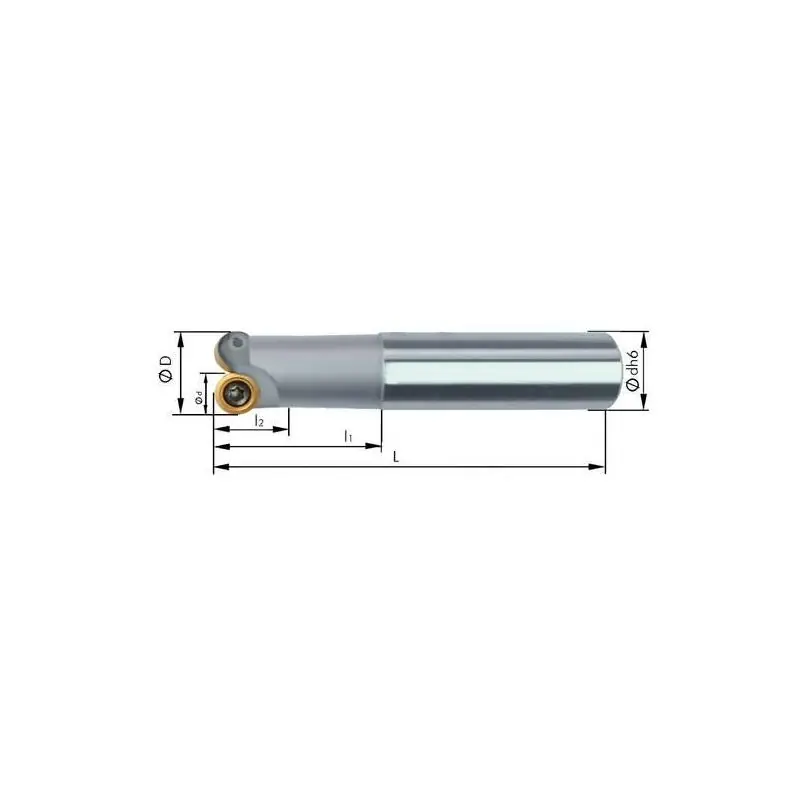 Čelní a kopírovací fréza s vnitřním chlazením D 20/ 156 mm Z 2 - Kupte dnes