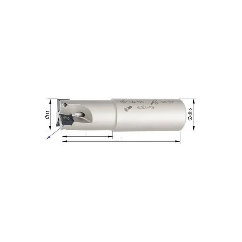Skladem - Rohová fréza 90° s vnitřním chlazením D 32 mm Z 4 SOMT09