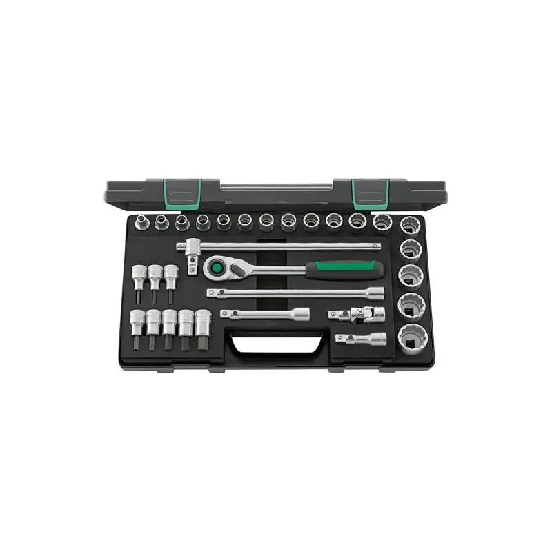 Sada nástrčných hlavic 1/2" SW8-32 mm s QR+příslušenství 31ks - Zvýhodněná cena