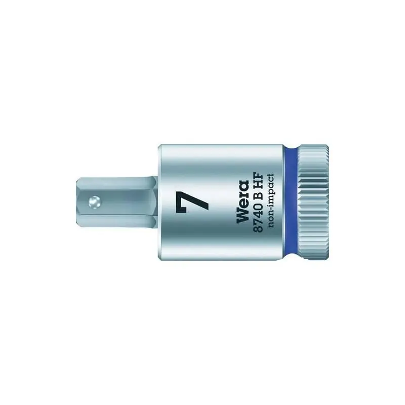 WERA Šroubovací bitová hlavice 3/8" s vnitřním šestihranem a přidržovací funkcí 7x38,5 mm - Extra sleva