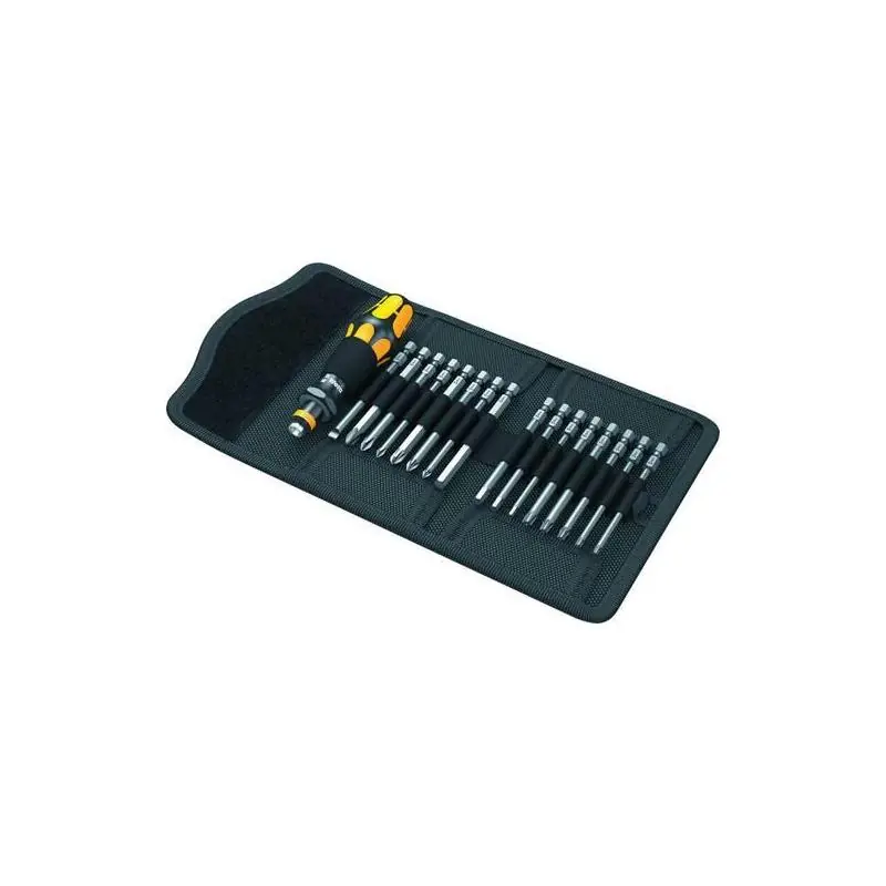 Skvělá nabídka - Bitový šroubovák se sadou bitů 1/4" (6,3 mm), Wera Kraftform Kompakt KK 60 ESD, 05051043001