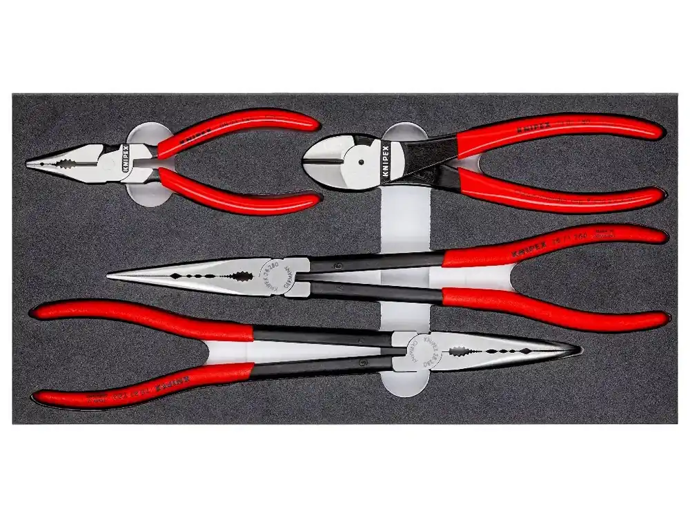 Doprodej - Sada kleští KNIPEX v pěnové výplni, 4 ks - 002001V16