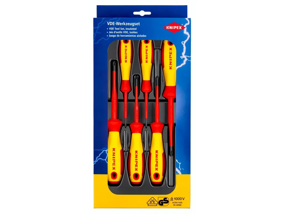 Nízká cena | Sada VDE šroubováků KNIPEX, 6 ks - 002012V03
