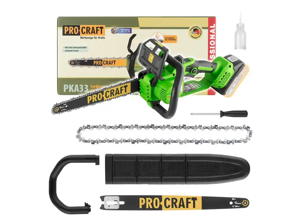 Aku řetězová pila Procraft PKA33 (bez baterie a nabíječky) PKA33-BB - Doporučujeme