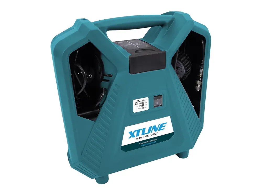 XTLINE Kompresor bezolejový 1100 W + příslušenství 8 dílů | Jen po omezenou dobu