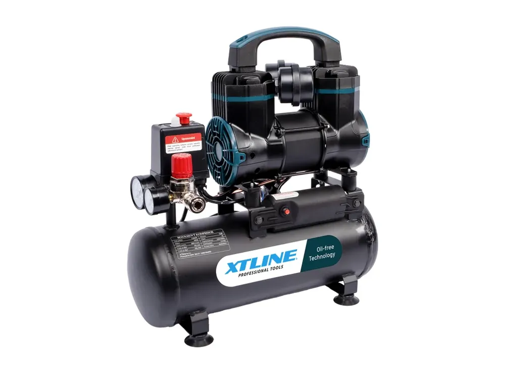 Outlet - XTLINE Kompresor bezolejový 900 W, 6 l